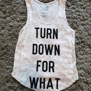 RIBBED GRAPHIC TANK TOP